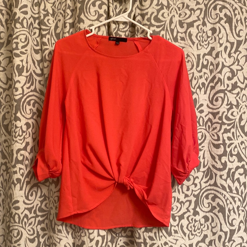HOT PINK women’s 3/4 length top